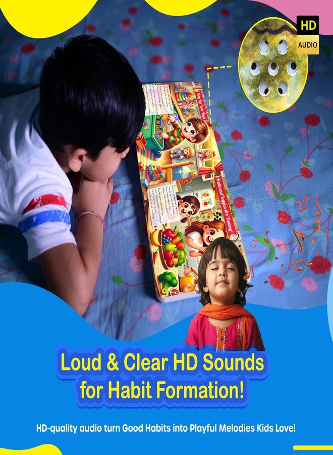 Kiddale Rhymes Book on Good Habits| Musical Sound Book for Kids | Teach Daily Good Habits & Values with Audio & Music | Ideal Gift for Children 2-6 Years - Image 5